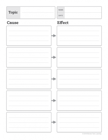 Cause and Effect - Graphic Organizer Handbook